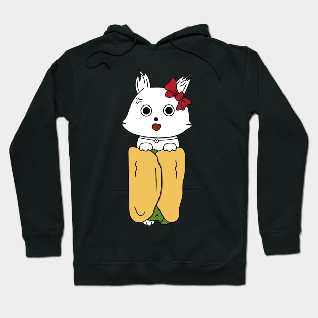 Cat burrito Hoodie by Rishirt